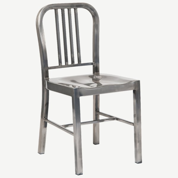 Indoor Metal Chair in Clear Finish Interior