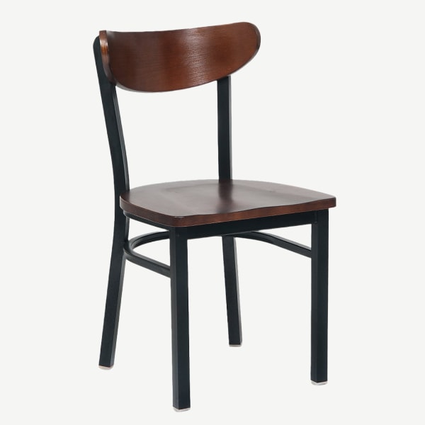 Modern Curved Back Metal Chair Interior