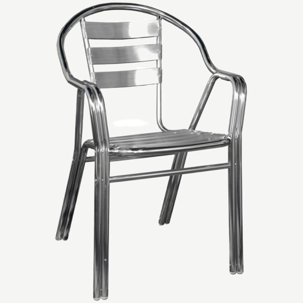 Double Tube All Aluminum Outdoor Chair Interior
