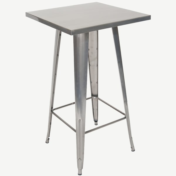 Metal Table in Clear Finish - Bar Height Interior