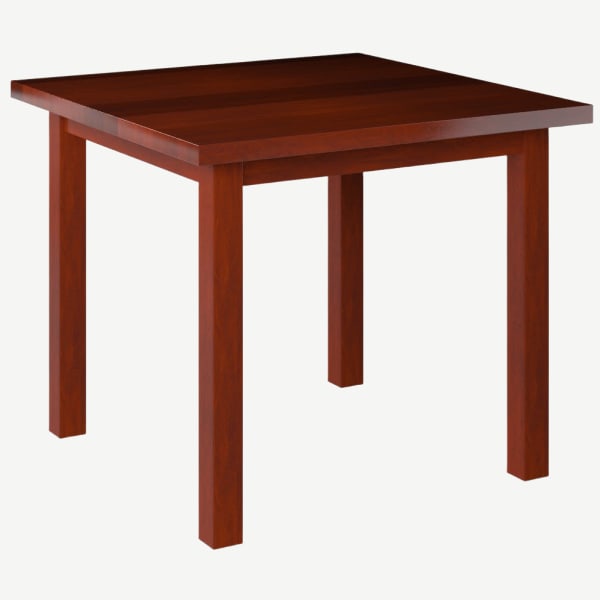 Solid Wood Plank Table Top with Legs Interior