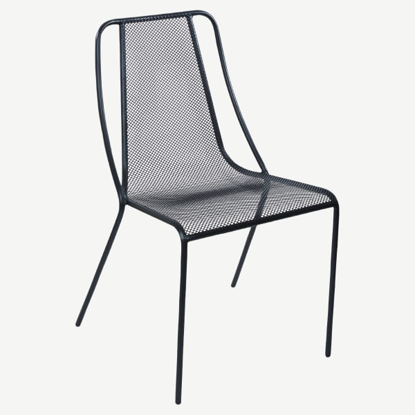 Modern Metal Mesh Patio Chair Interior