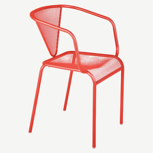 Clarius Metal Patio Arm Chair Interior