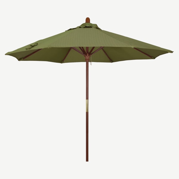 9 ft Ventura Wood Commercial Umbrella Interior