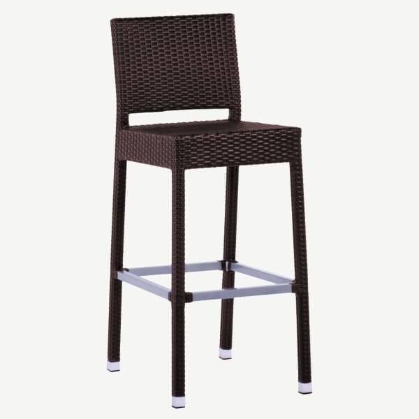 Felix Woven Rattan Patio Bar Stool Interior