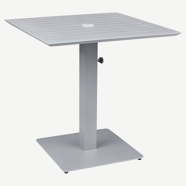 Ella Table Set in Titanium Gray with Umbrella Base Interior