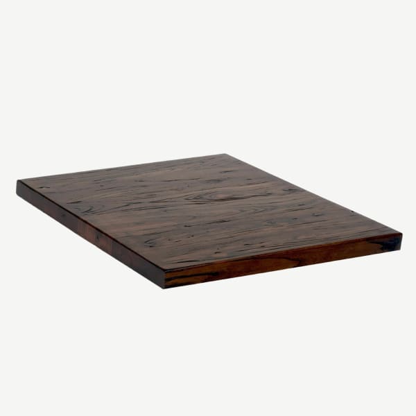 Industrial Series Dark Walnut Elm Wood Table Top Interior