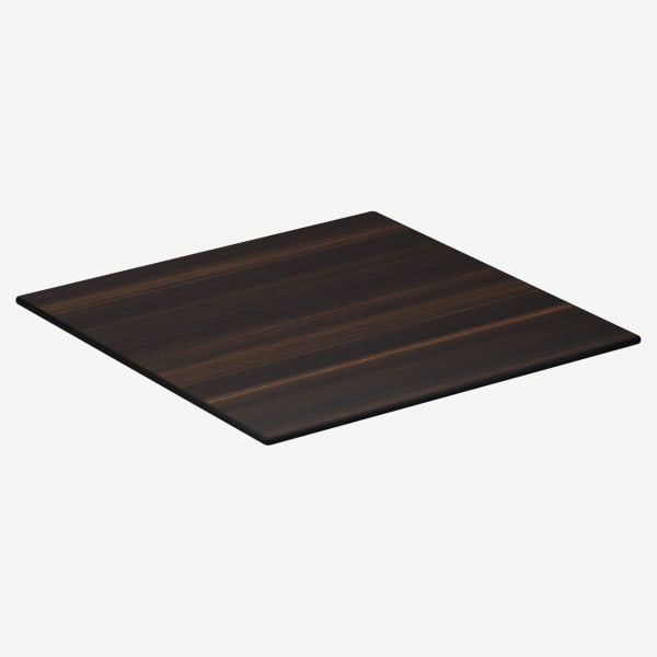 Dark Walnut Outdoor Resin Table Top with Phenolic Edge Interior