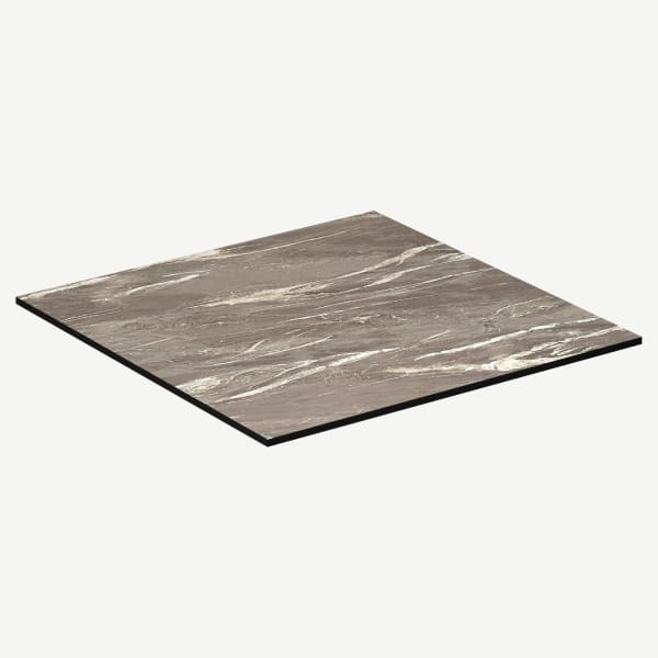 Stone Look Heavy Duty Outdoor Resin Table Top with Phenolic Edge Interior
