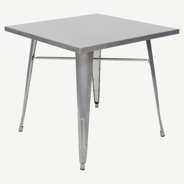 Metal Table in Clear Finish - Table Height Interior