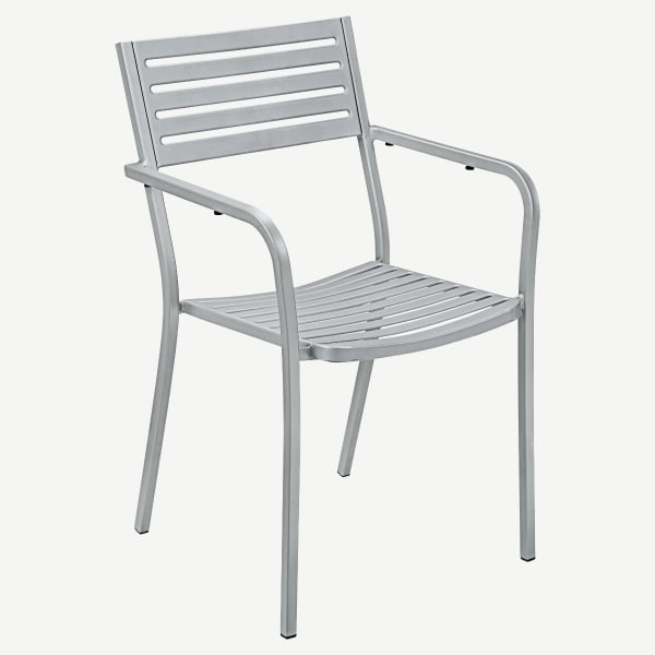 Ella Outdoor Arm Chair in Titanium Gray Interior