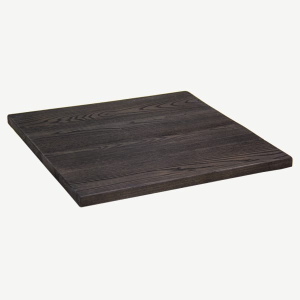 Outdoor Resin Table Top in Dark Walnut Finish Interior
