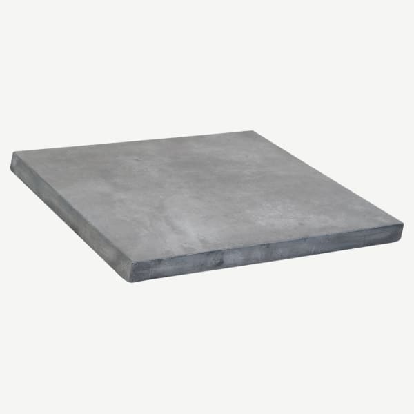 Outdoor Resin Table Top in Industrial Grey Finish Interior