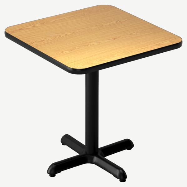 Laminate Reversible Table in Oak/Walnut Finish Interior