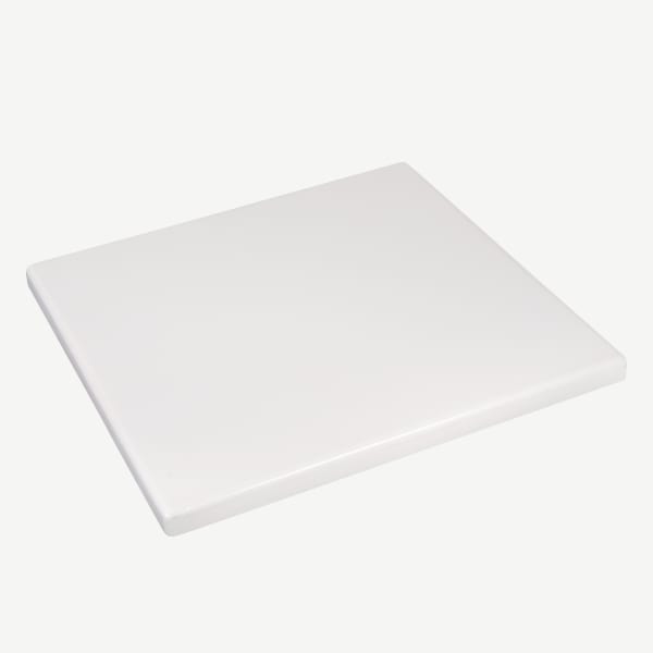 Outdoor Resin Table Top in White Finish Interior