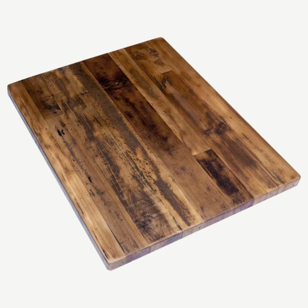 Industrial Series Reclaimed Wood Plank Table Top Interior