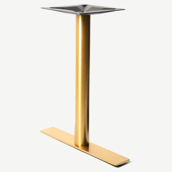 Gold Square Stainless Steel Table Base Interior