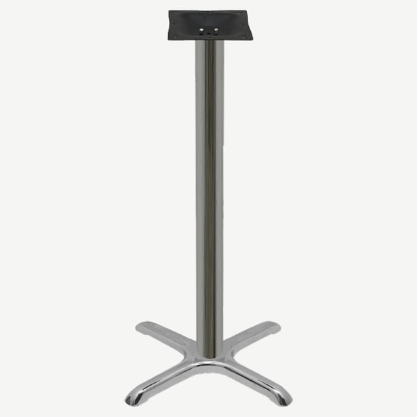 X Prong Chrome Bases - 42" Table Height Interior