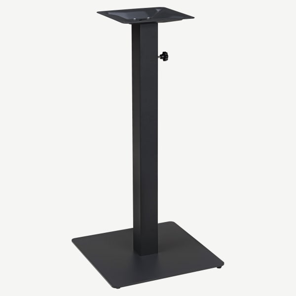 Carlo Outdoor Umbrella Table Base in Black - Bar Height Interior