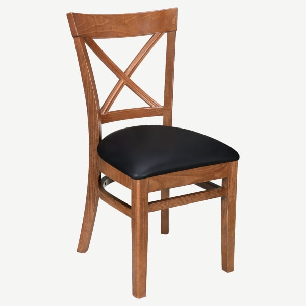Premium Cross Back Wood Chair Interior