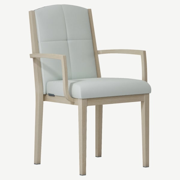 Rivera Padded Aluminum Arm Chair Interior