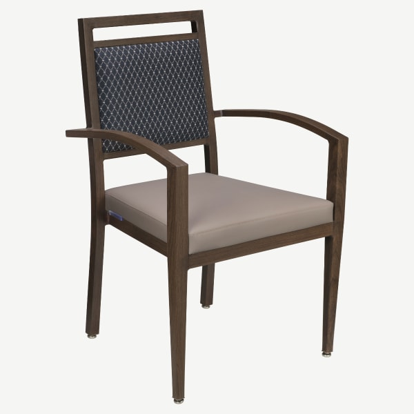 Cortona Aluminum Armchair Interior