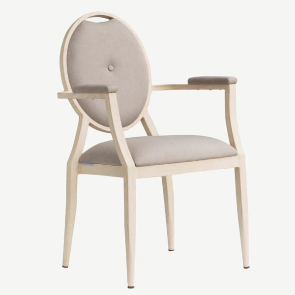 Venus Padded Aluminum Arm Chair Interior