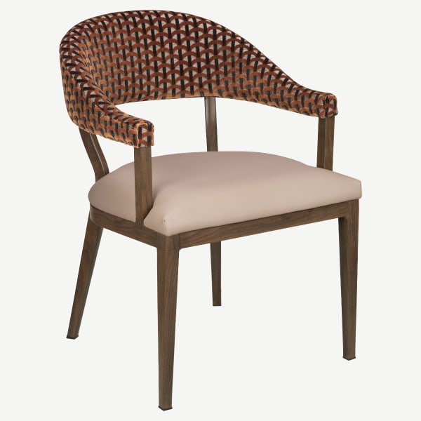 Valro Curved-Back Aluminum Chair Interior