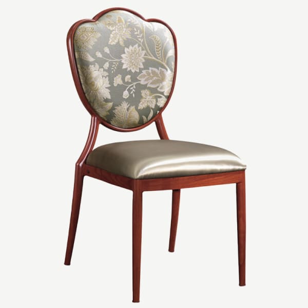 Tulip Upholstered Aluminum Dining Chair Interior