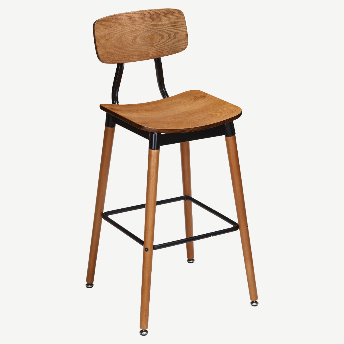 Metal wood bar shop stool