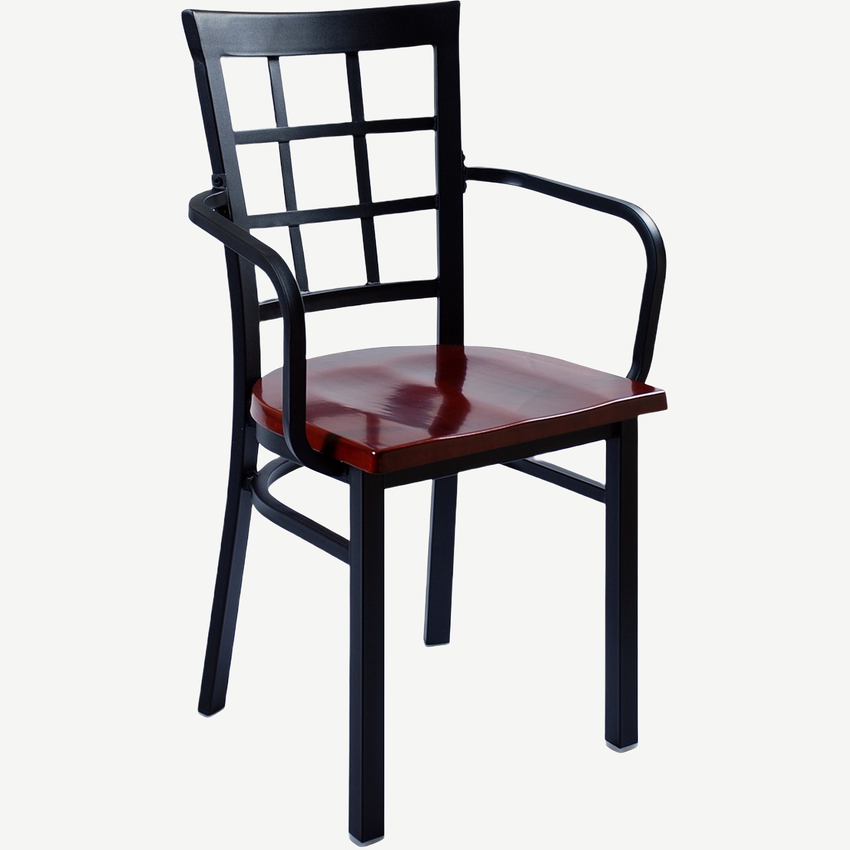 Galvanized chairs discount with wood seat