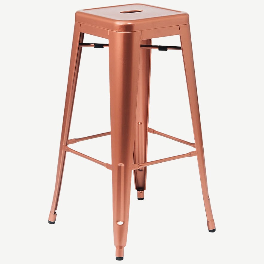Copper metal bar stools outlet