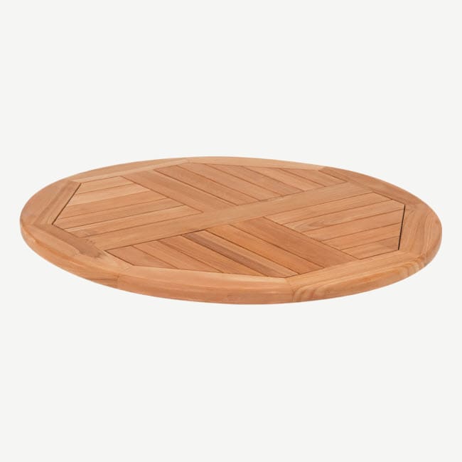 EKO 100% Recycled Outdoor Slatted Likewood Aged Golden Table Top – Round -  Nobis Restaurant Furniture